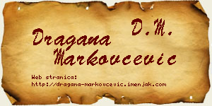 Dragana Markovčević vizit kartica